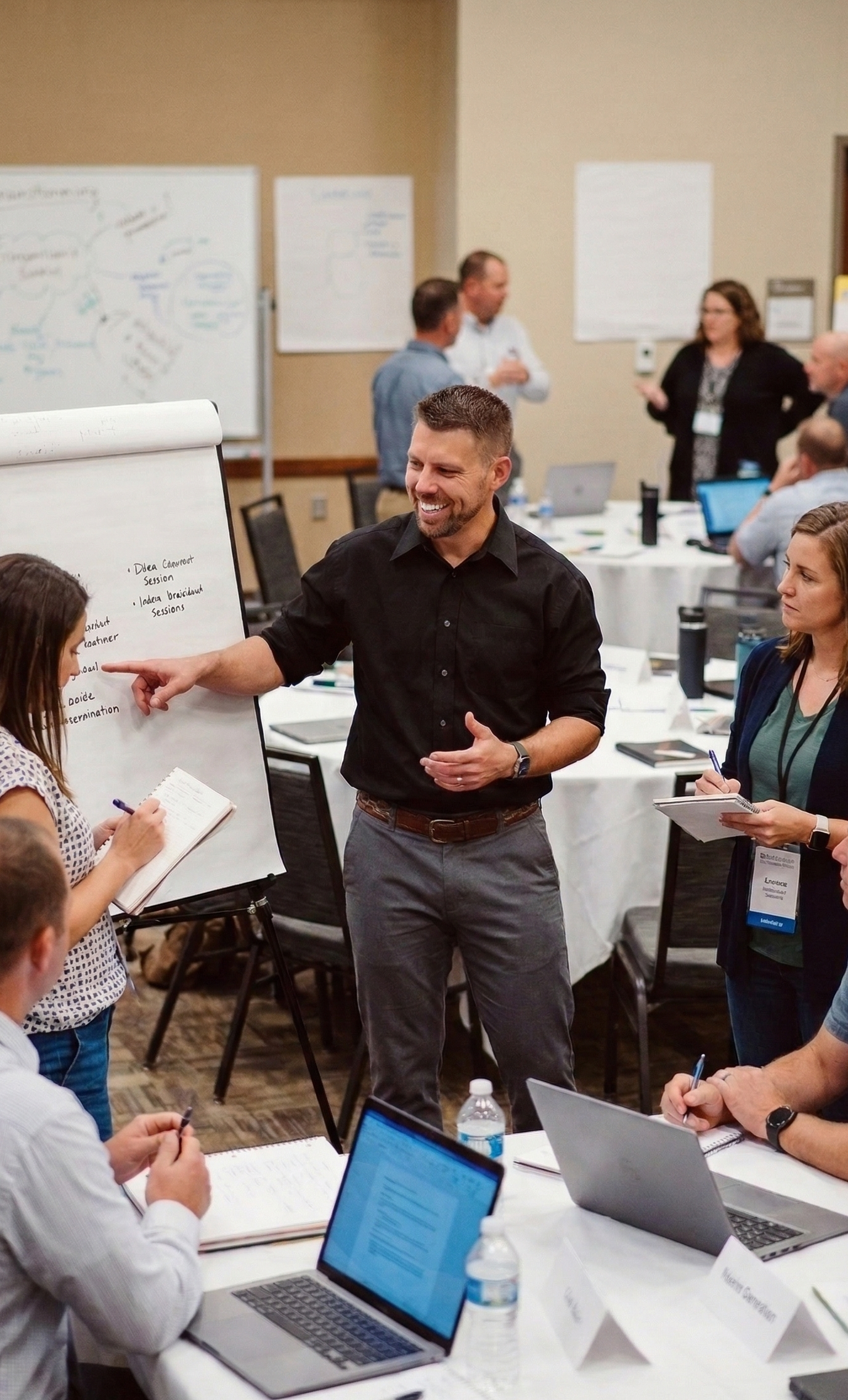 Peter Denbigh facilitating an interactive workshop